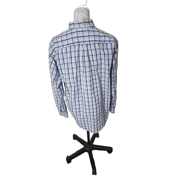 Vineyard Vines Shirt Whale Button Down White Plaid Slim Fit Men's Large - Picture 4 of 9